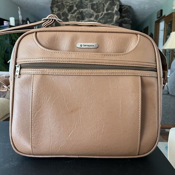 Vintage Samsonite Concord Bag Shoulder Tote Terra Cota Brown 1980s - Picture 2 of 9